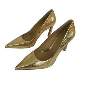 New Michael Kors Amara Pump Pale Gold 11
